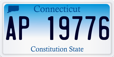 CT license plate AP19776