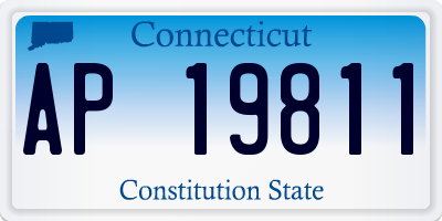 CT license plate AP19811