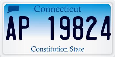 CT license plate AP19824