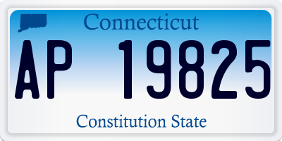 CT license plate AP19825