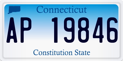 CT license plate AP19846