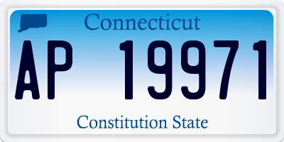 CT license plate AP19971
