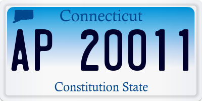 CT license plate AP20011