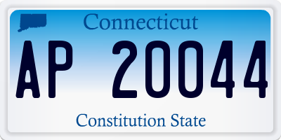 CT license plate AP20044