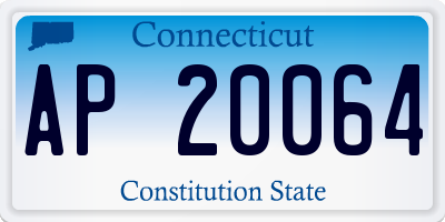 CT license plate AP20064