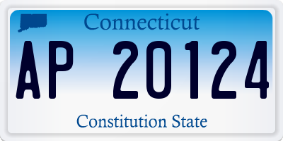 CT license plate AP20124