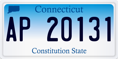 CT license plate AP20131