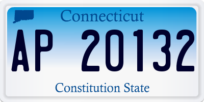 CT license plate AP20132