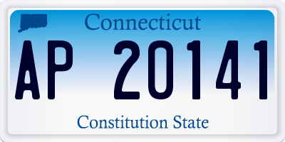 CT license plate AP20141