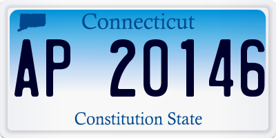CT license plate AP20146