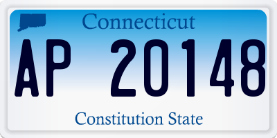 CT license plate AP20148