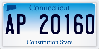 CT license plate AP20160