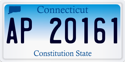 CT license plate AP20161