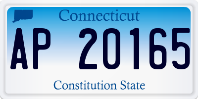 CT license plate AP20165