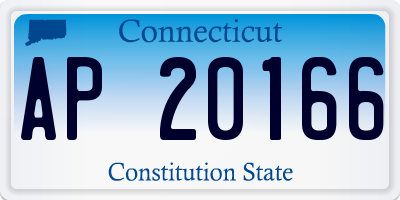 CT license plate AP20166