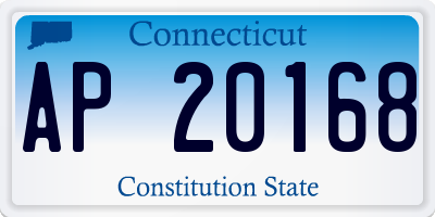 CT license plate AP20168