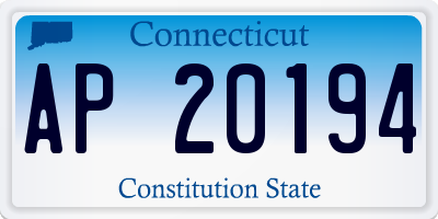 CT license plate AP20194