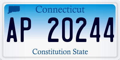 CT license plate AP20244