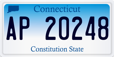 CT license plate AP20248