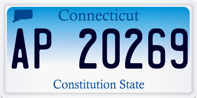 CT license plate AP20269