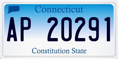 CT license plate AP20291