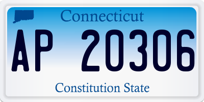 CT license plate AP20306