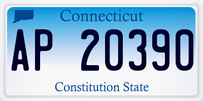 CT license plate AP20390