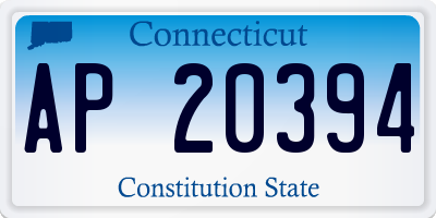CT license plate AP20394
