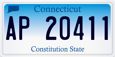 CT license plate AP20411