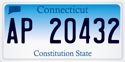 CT license plate AP20432