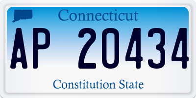 CT license plate AP20434