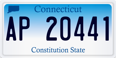 CT license plate AP20441