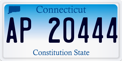 CT license plate AP20444