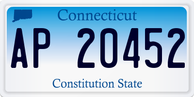 CT license plate AP20452