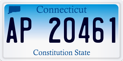 CT license plate AP20461