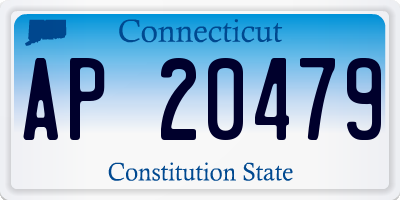 CT license plate AP20479