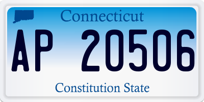 CT license plate AP20506
