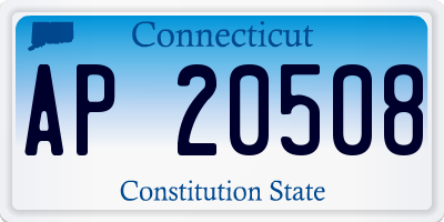 CT license plate AP20508