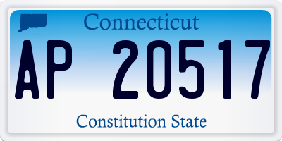 CT license plate AP20517
