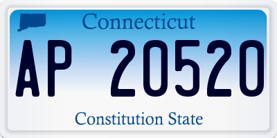CT license plate AP20520