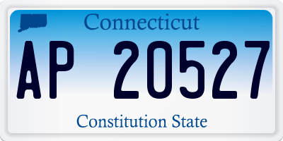 CT license plate AP20527