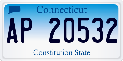 CT license plate AP20532