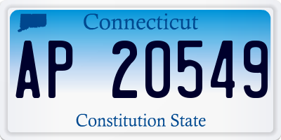 CT license plate AP20549