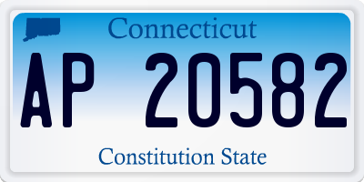 CT license plate AP20582