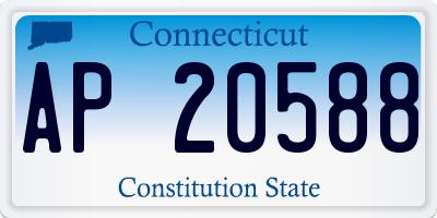 CT license plate AP20588
