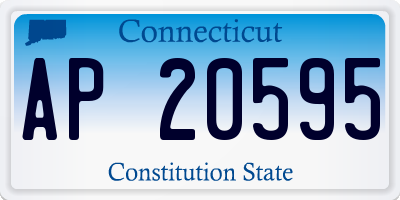 CT license plate AP20595