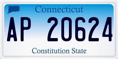 CT license plate AP20624