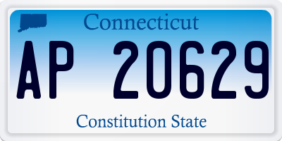 CT license plate AP20629