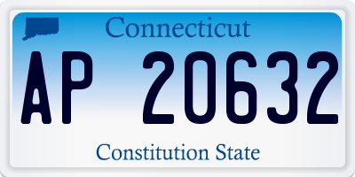 CT license plate AP20632