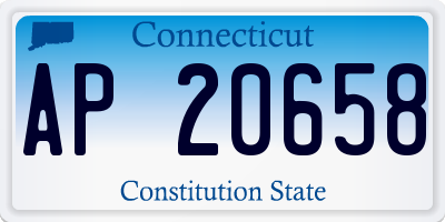 CT license plate AP20658